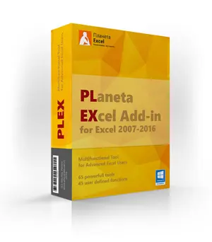 Надстройка PLEX v.2024.1 для Microsoft Excel 2007-2021 и Office 365