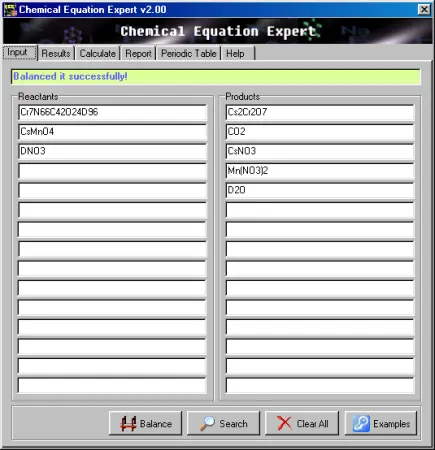 Chemical Equation Expert