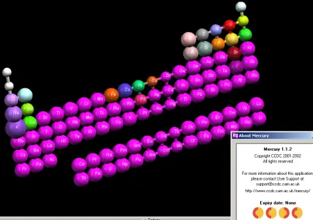 Mercury v. 1.1.2 (3D chemical viewer)