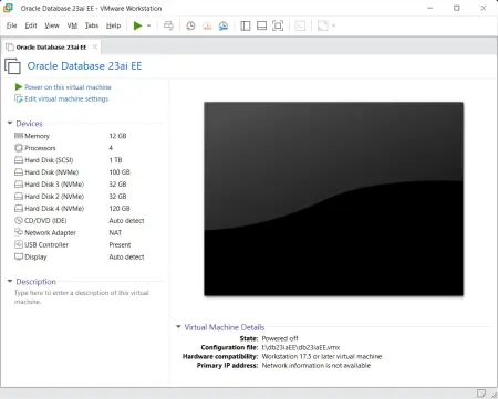 Oracle Database 23ai Enterprise Edition for Linux x64 (Образ VMWare)