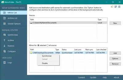 Techsoft MirrorFolder