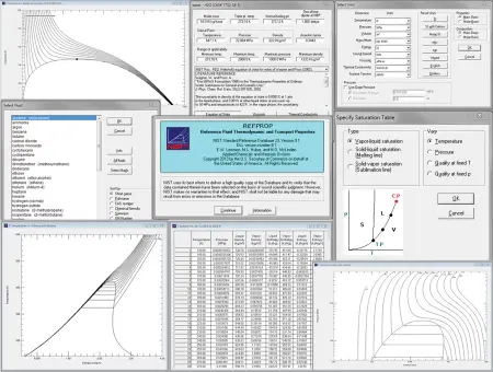 NIST Reference Fluid Thermodynamic and Transport Properties Database (REFPROP)